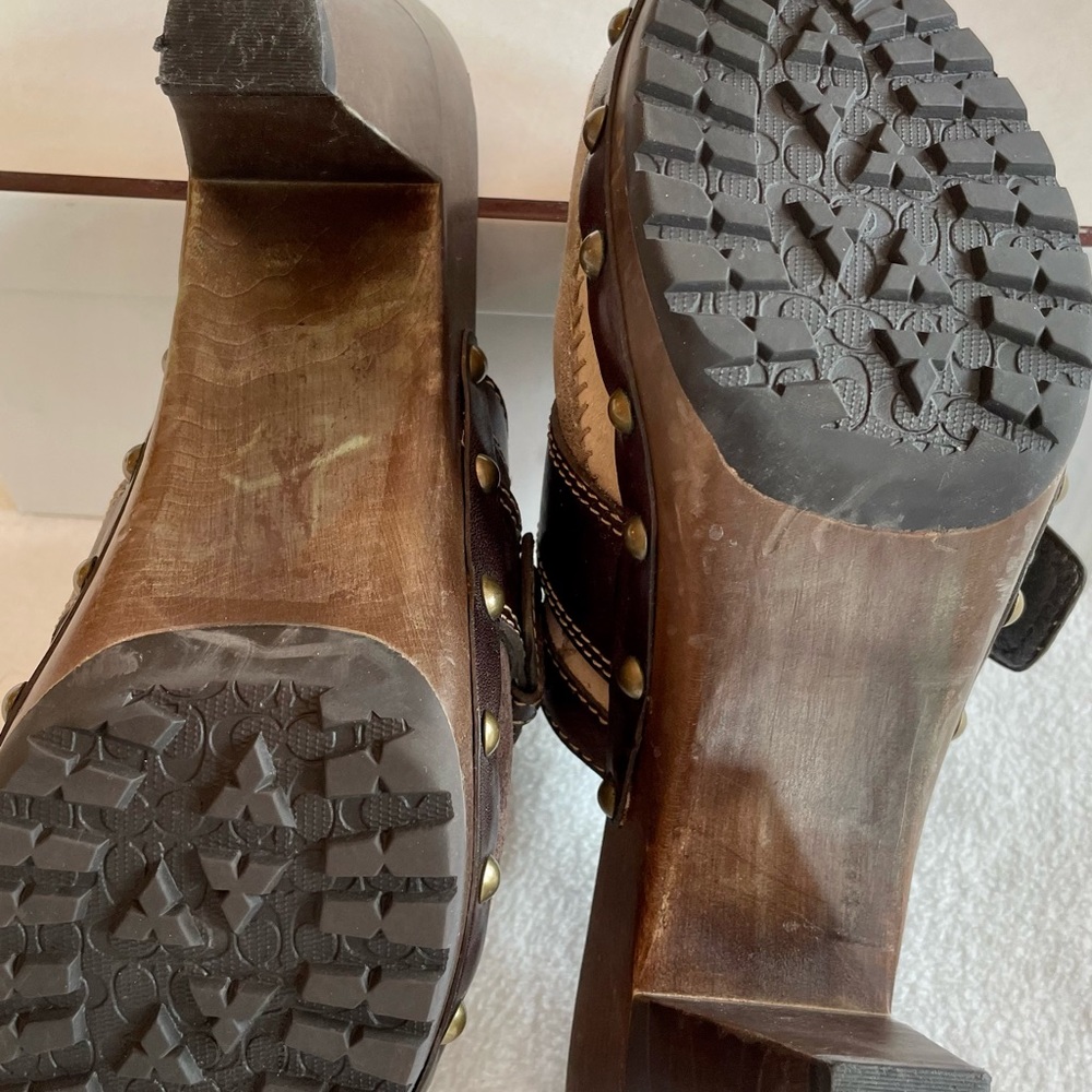 Coach Sebrina Patchwork Platform Mules - image 5